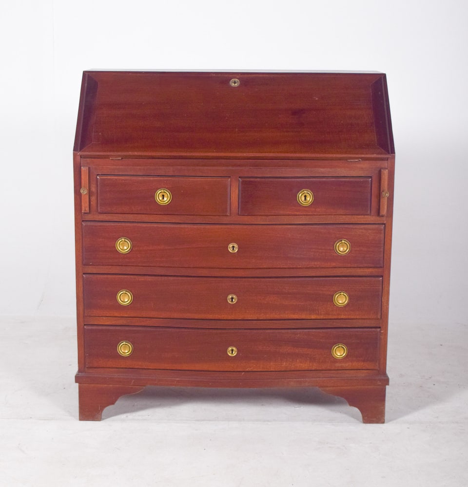 Antique Paper Chest of Drawers in Mahogany, 1890s - 8