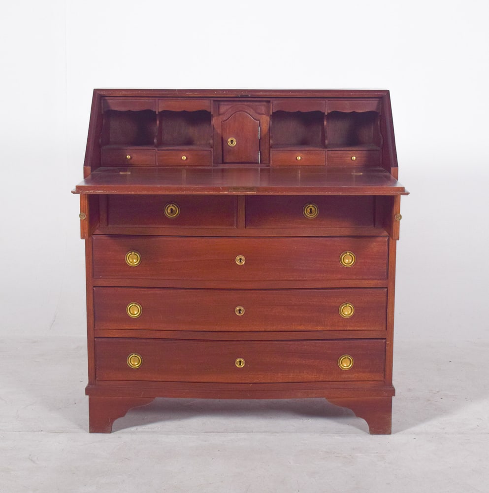 Antique Paper Chest of Drawers in Mahogany, 1890s - 9