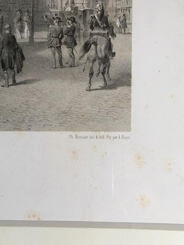 French Artist, Paris, Black and White Print on Paper - 12