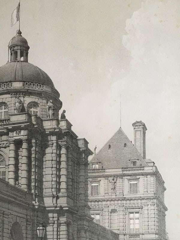 French Artist, Paris, Black and White Print on Paper - 20