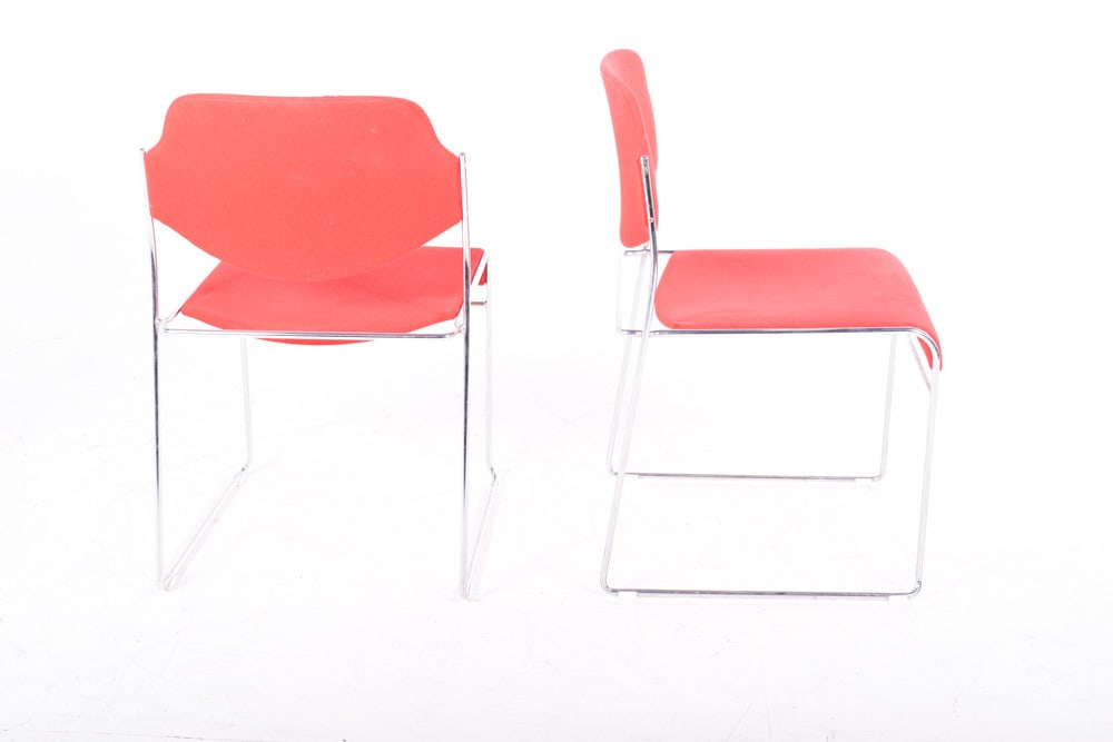 Set of Danish Metal Dining Chairs, 1960s - 2