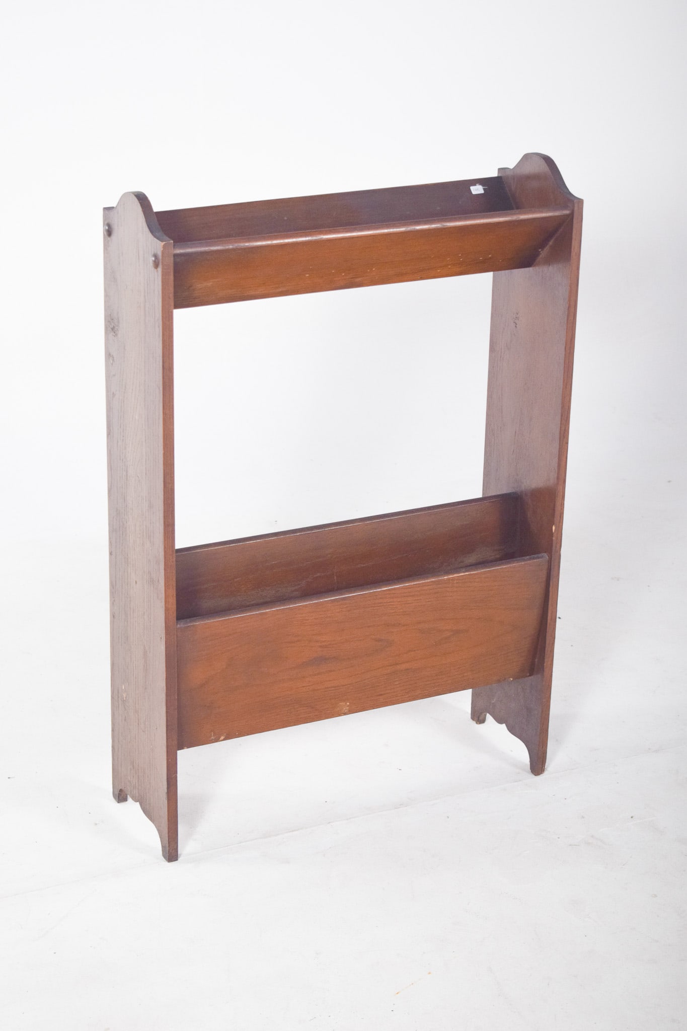 Portuguese Oak Magazine Rack, 1950s - 4
