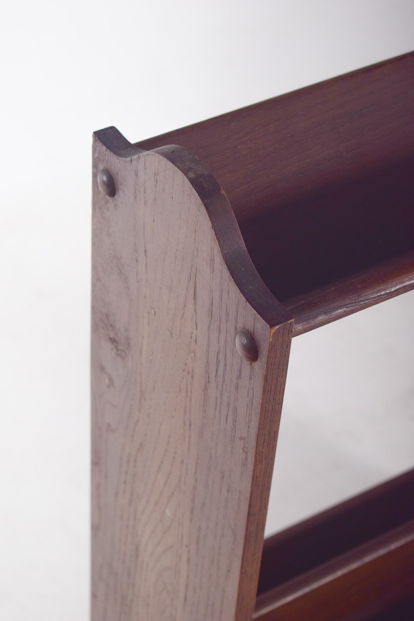 Portuguese Oak Magazine Rack, 1950s - 6