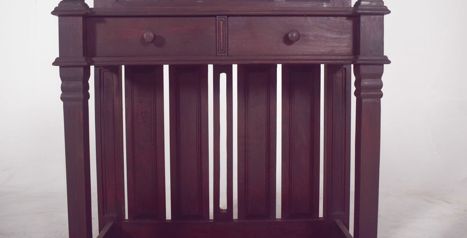 Portuguese Coat Rack with Tiles and Mirror, 1920s - 5