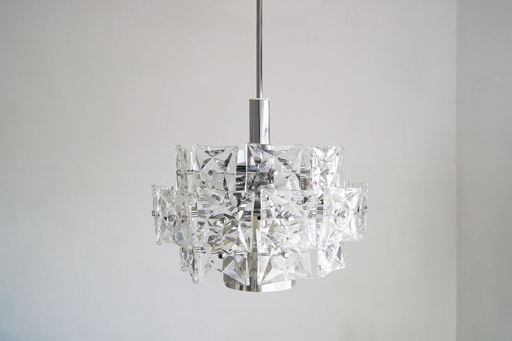 Chromed Chandelier with Crystals from Kinkeldey - 2
