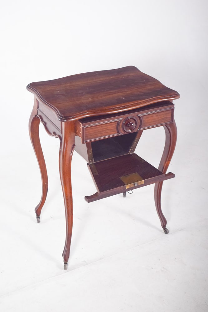 English Rosewood Potty Table, 1890s - 7
