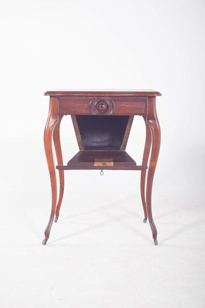 English Rosewood Potty Table, 1890s - 8