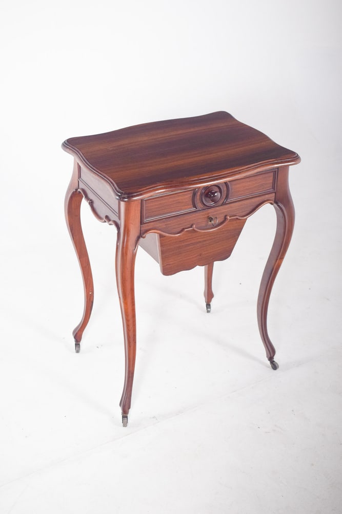 English Rosewood Potty Table, 1890s - 9