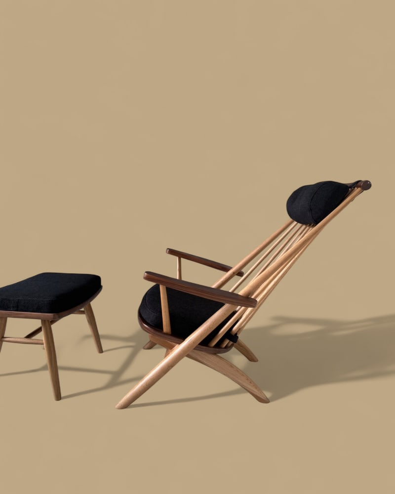 Armchair and Ottoman by Tateishi Shoiji - 13