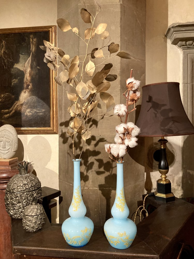 Murano Glass Opaline Soliflower Vases, Set of 2 - 4