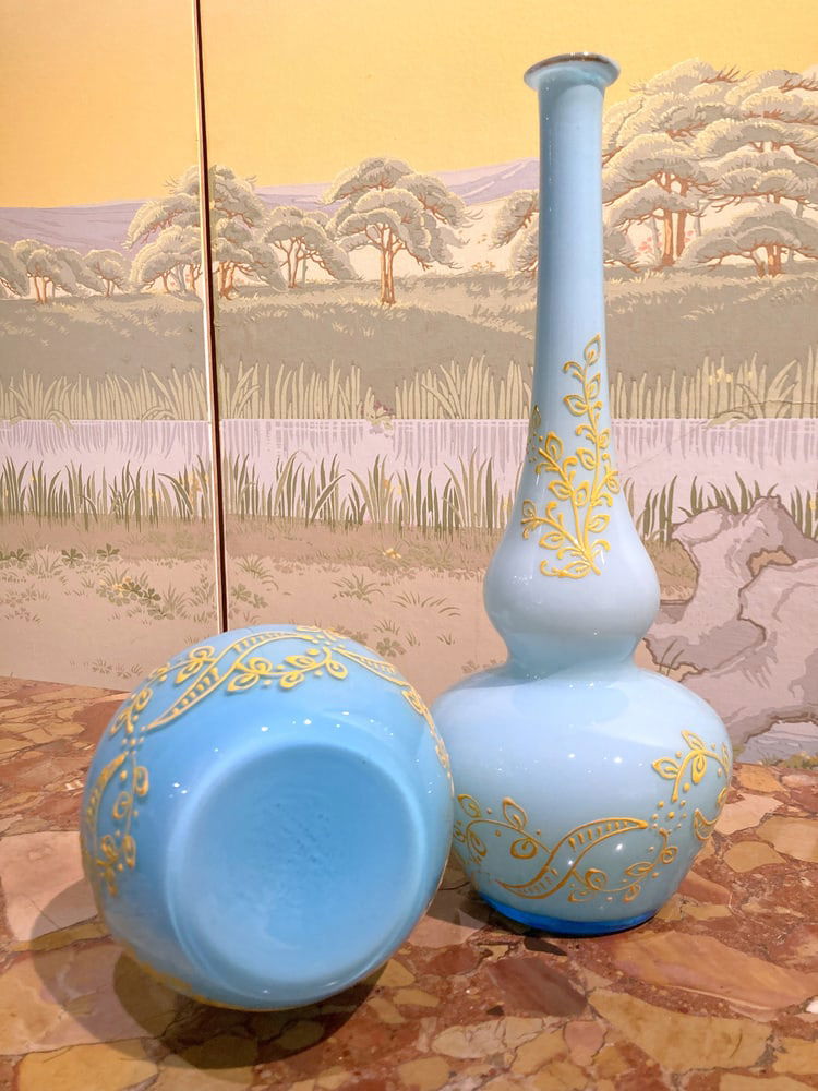 Murano Glass Opaline Soliflower Vases, Set of 2 - 5