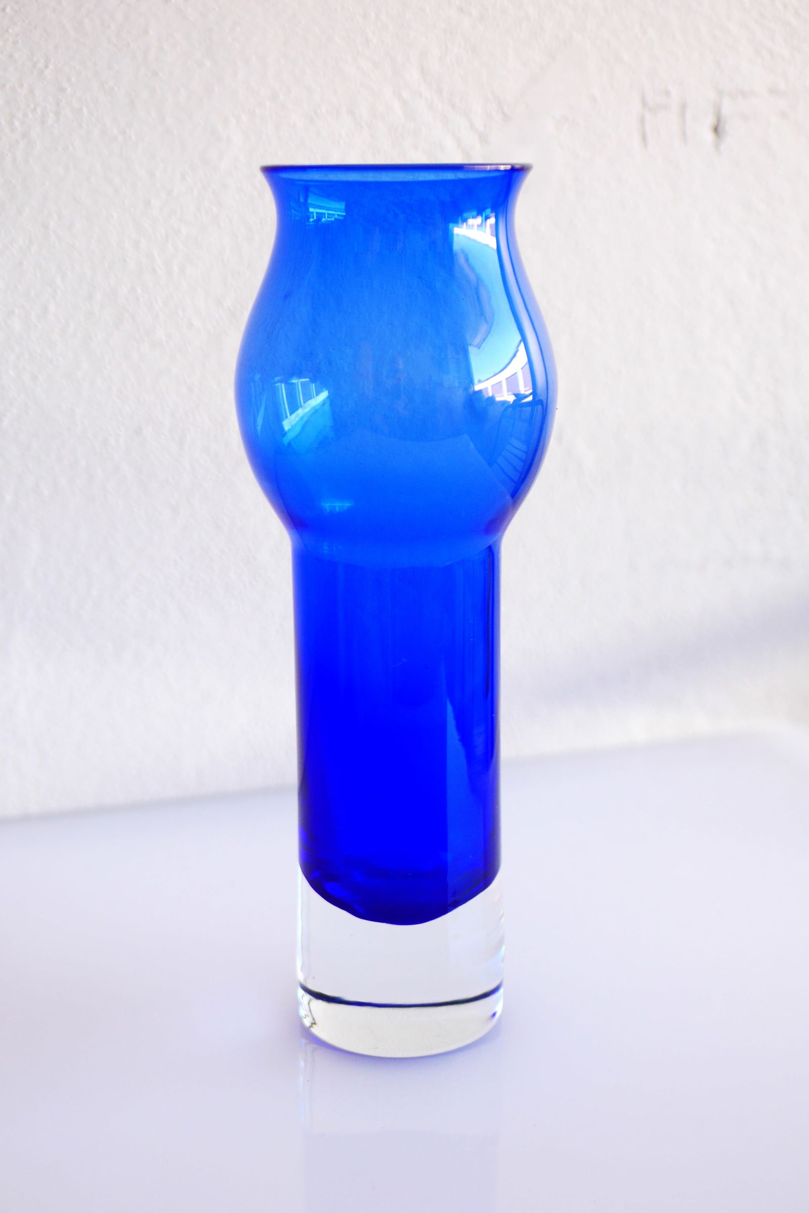 Cobalt Blue Glass Vase from Borgström Åseda, Sweden - 7