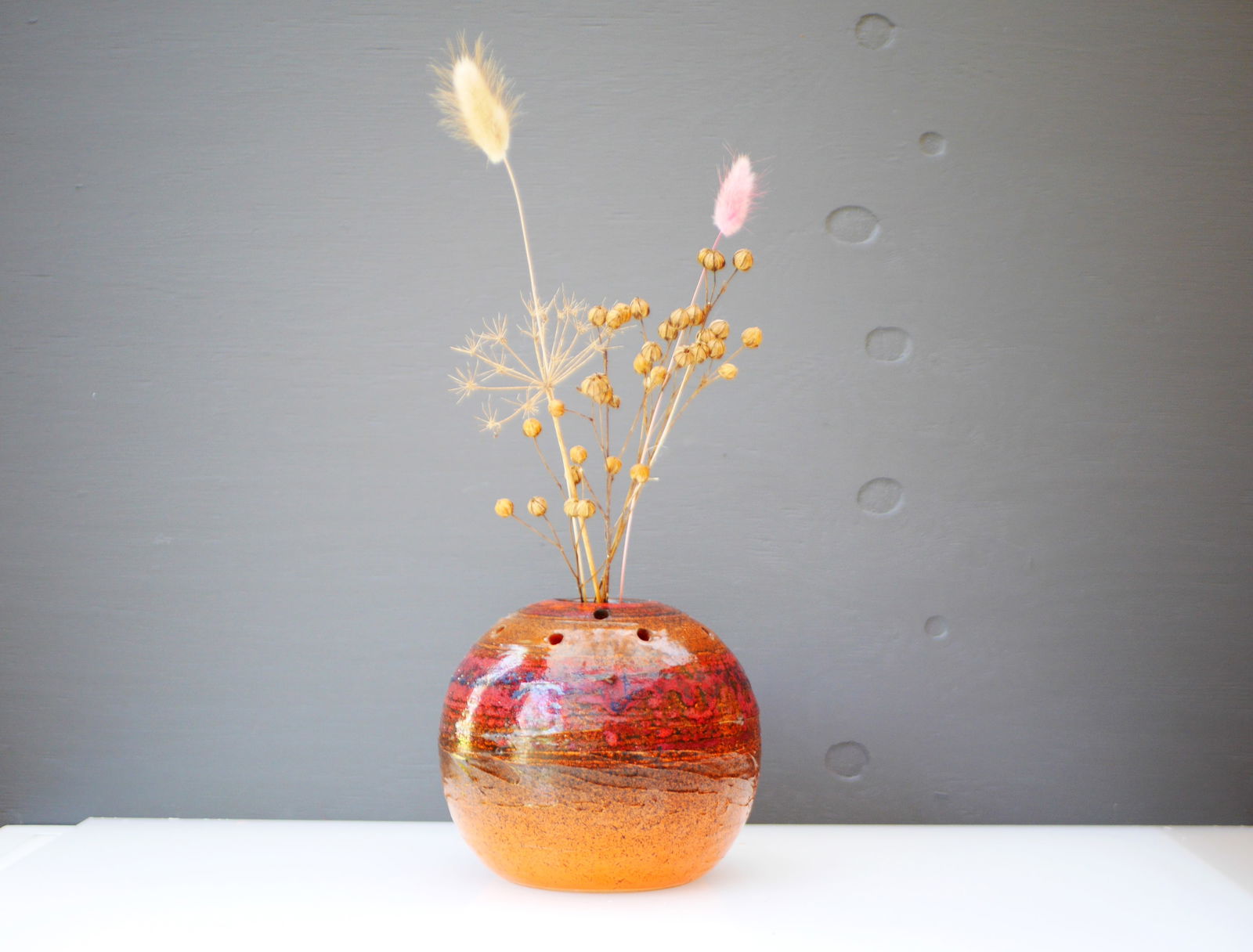 Mid-Century Art Pottery Vase in Ceramic from Tilgmans - 5