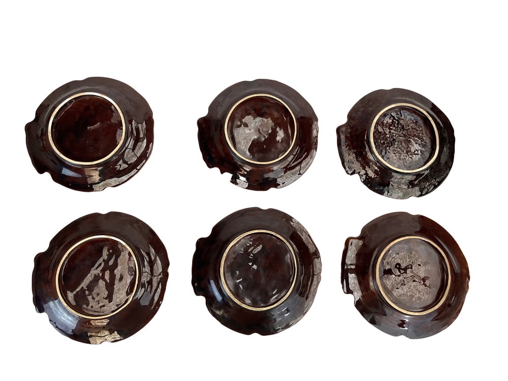 Fish Plates and Serving Dish from Vallauris, Set of 7 - 9