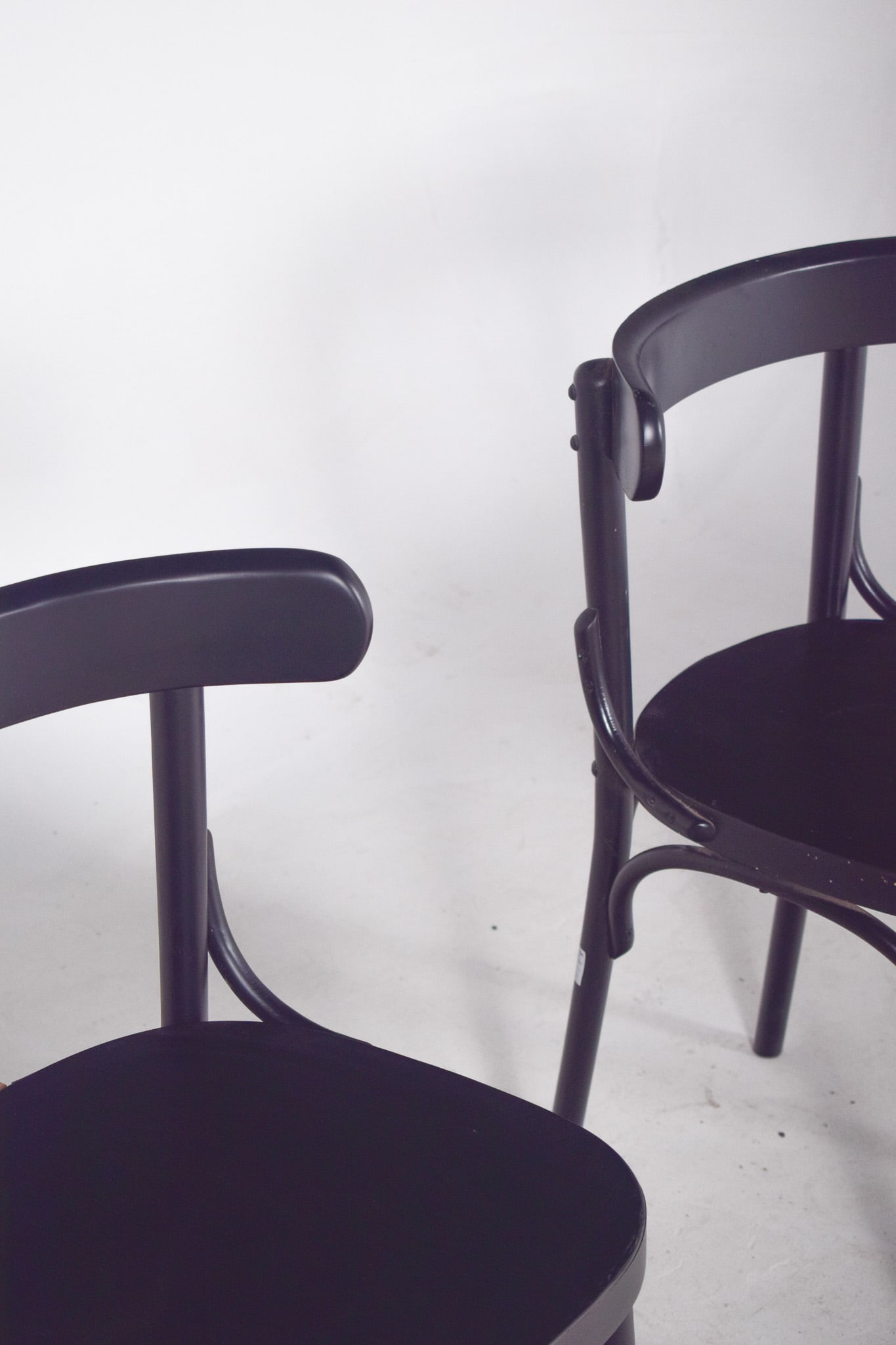 Vintage Black Lacquered Chair, 1950 - 6