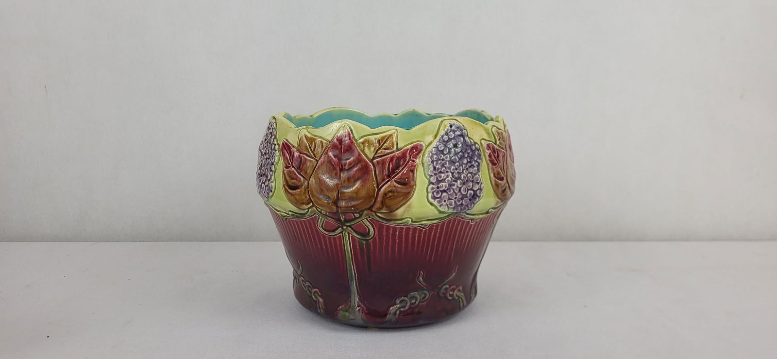 Art Nouveau Slip Planter, 1890s - 2