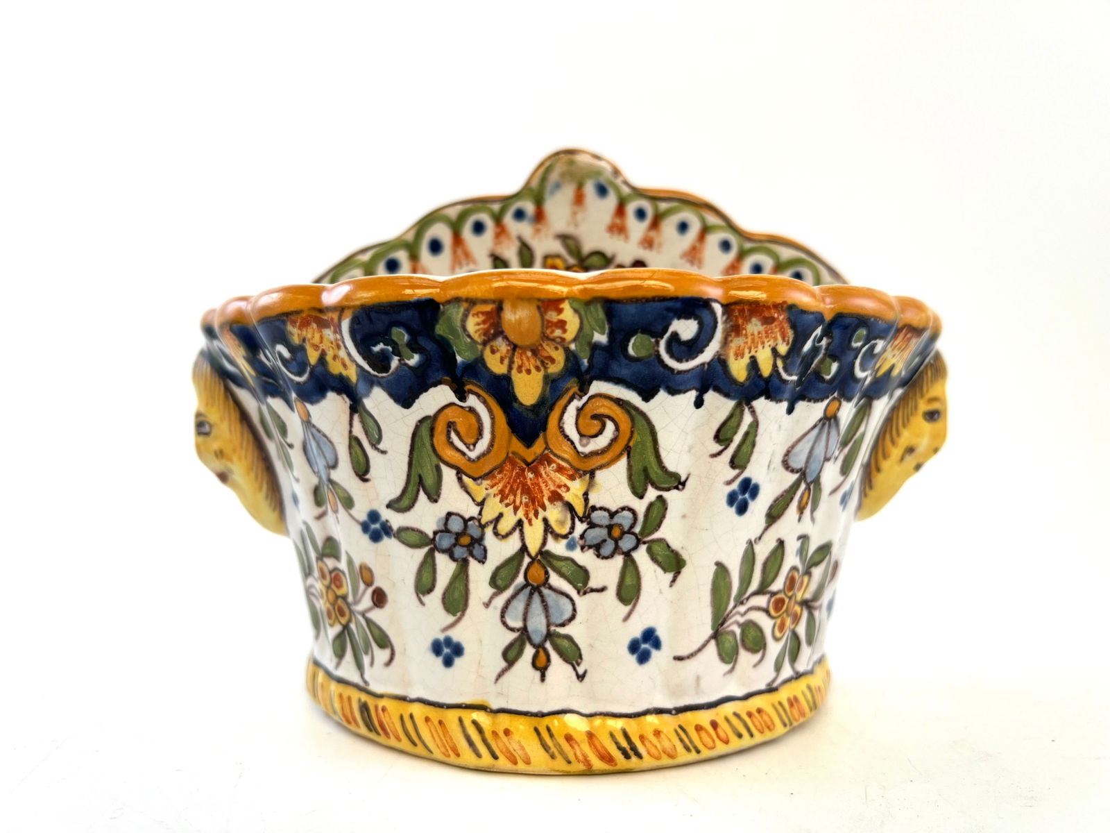 Earthenware Vase from Desvres, 1890s - 2