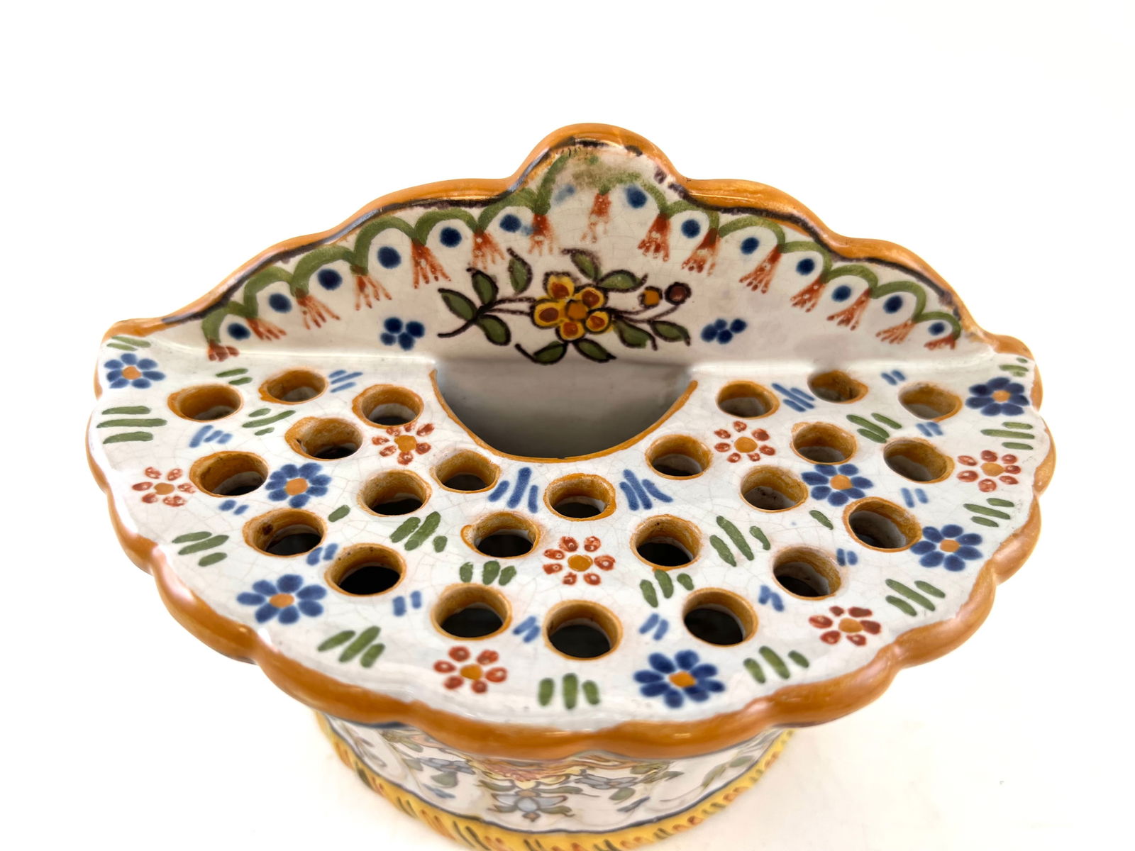 Earthenware Vase from Desvres, 1890s - 4