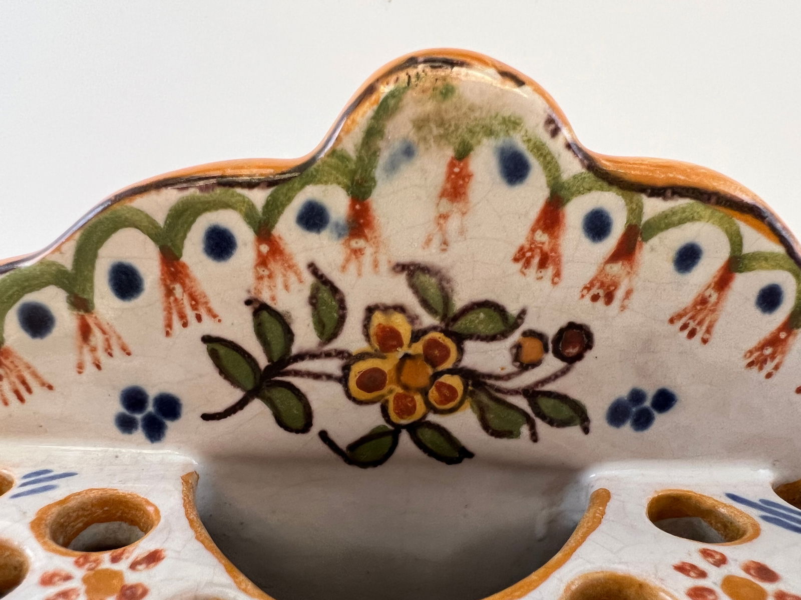 Earthenware Vase from Desvres, 1890s - 5