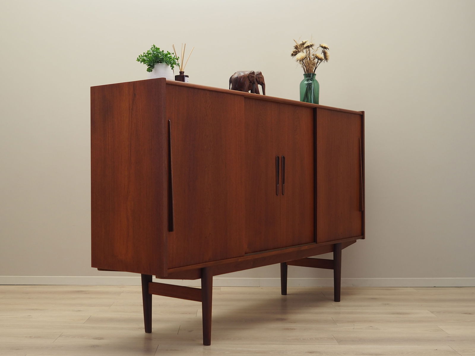 Vintage Danish Teak Highboard, 1960s - 6
