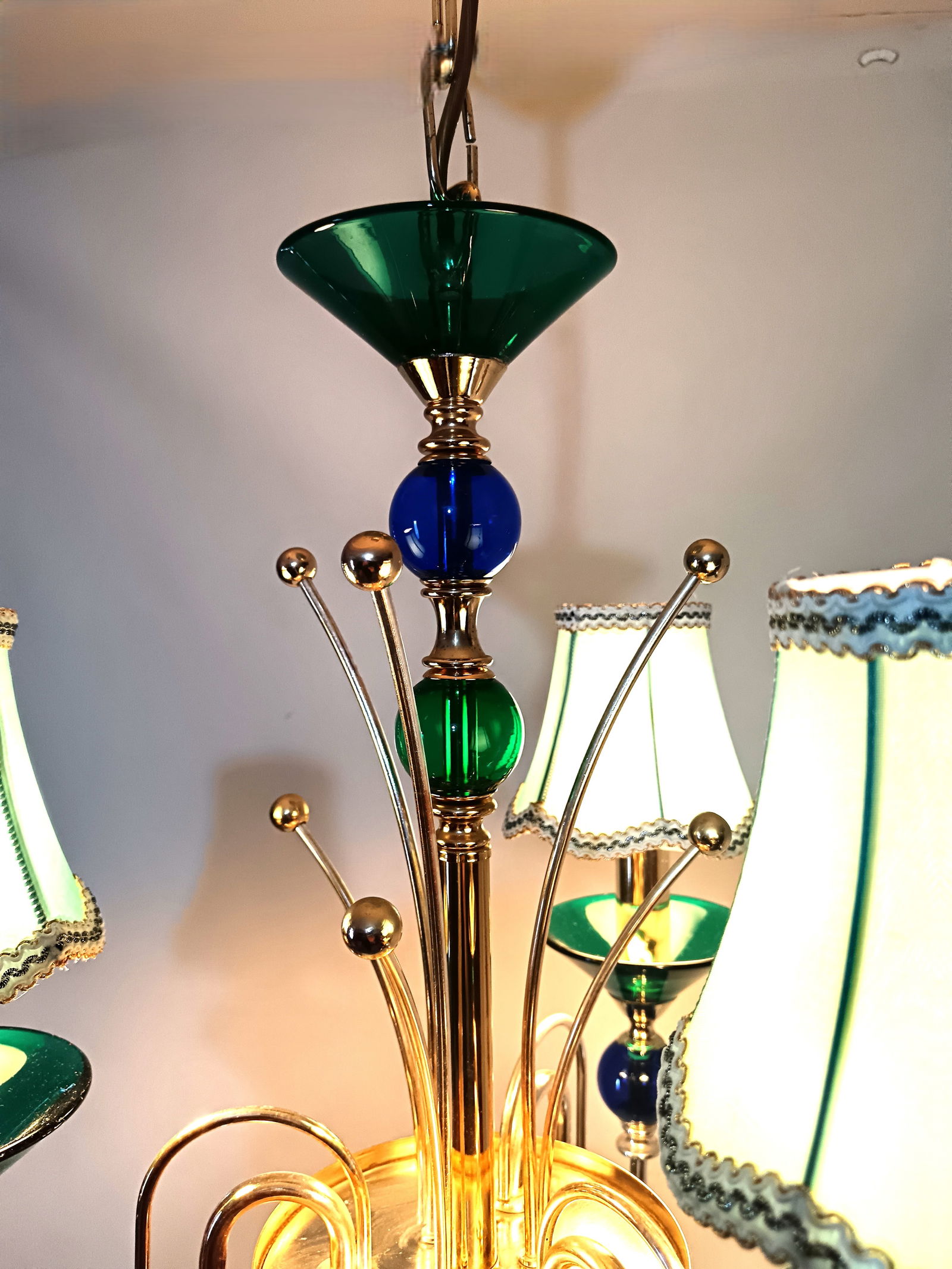 Vintage Chandelier in Murano Glass from Seguso, 1980s - 10
