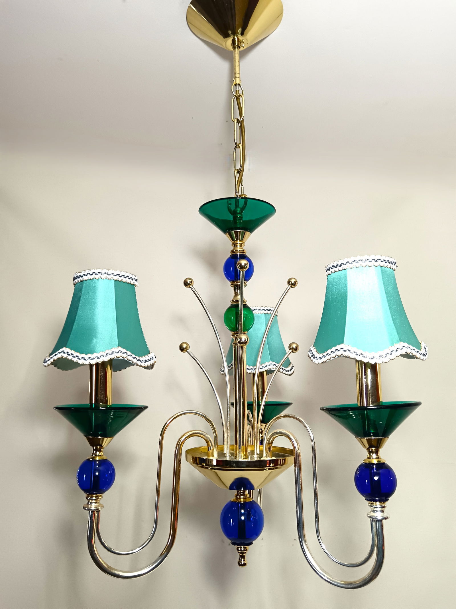 Vintage Chandelier in Murano Glass from Seguso, 1980s - 4