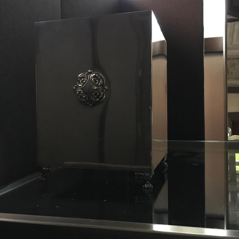 Postmodern Silver-Plated and Silver Box Vase, 1970 - 6