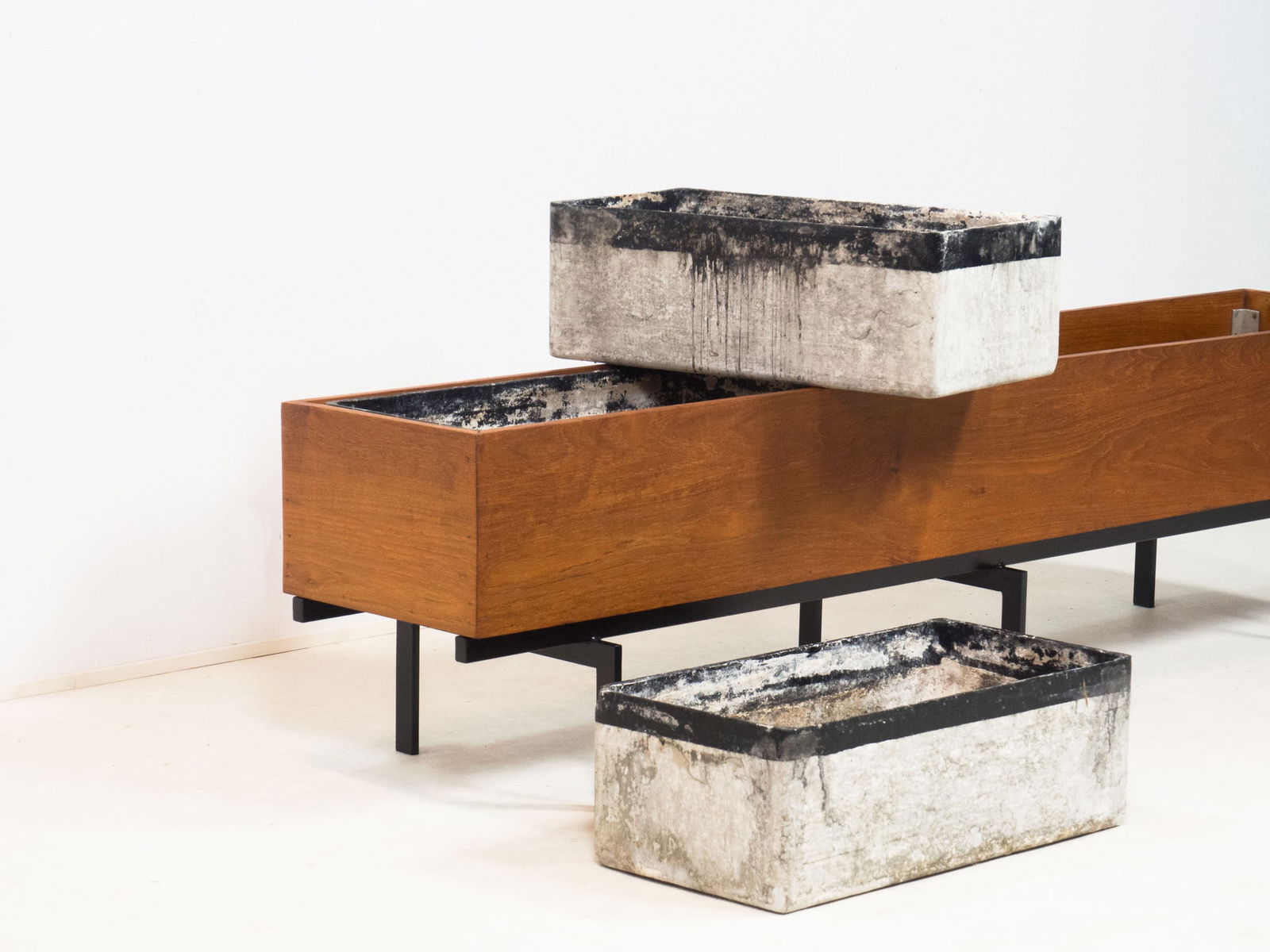 Large Vintage Teak Planter - 10