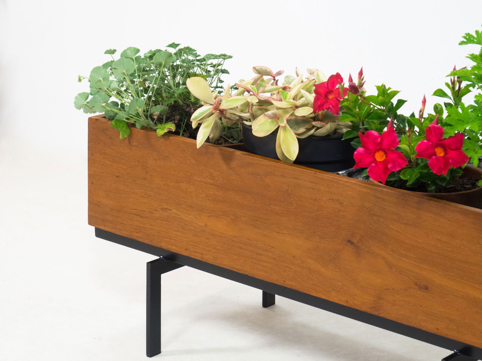 Large Vintage Teak Planter - 5