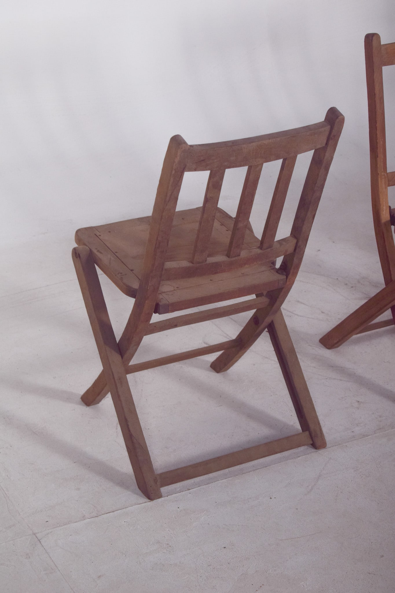 Wooden Folding Chairs, 1950, Set of 4 - 10