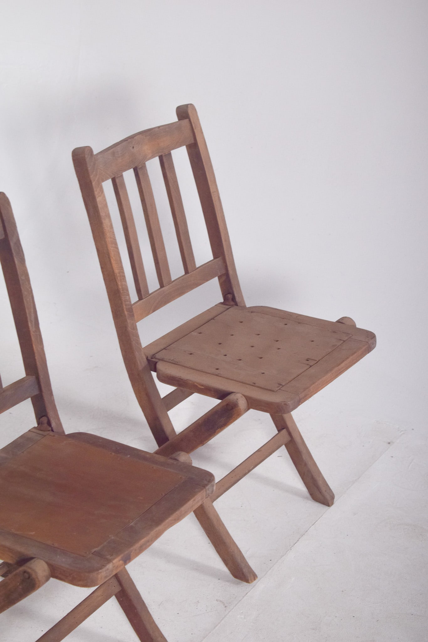 Wooden Folding Chairs, 1950, Set of 4 - 6
