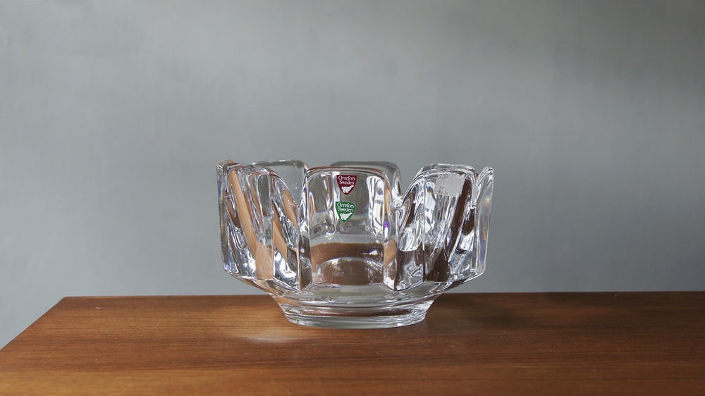 Crystal Corona Bowl by Lars Hellsten for Orrefors - 3