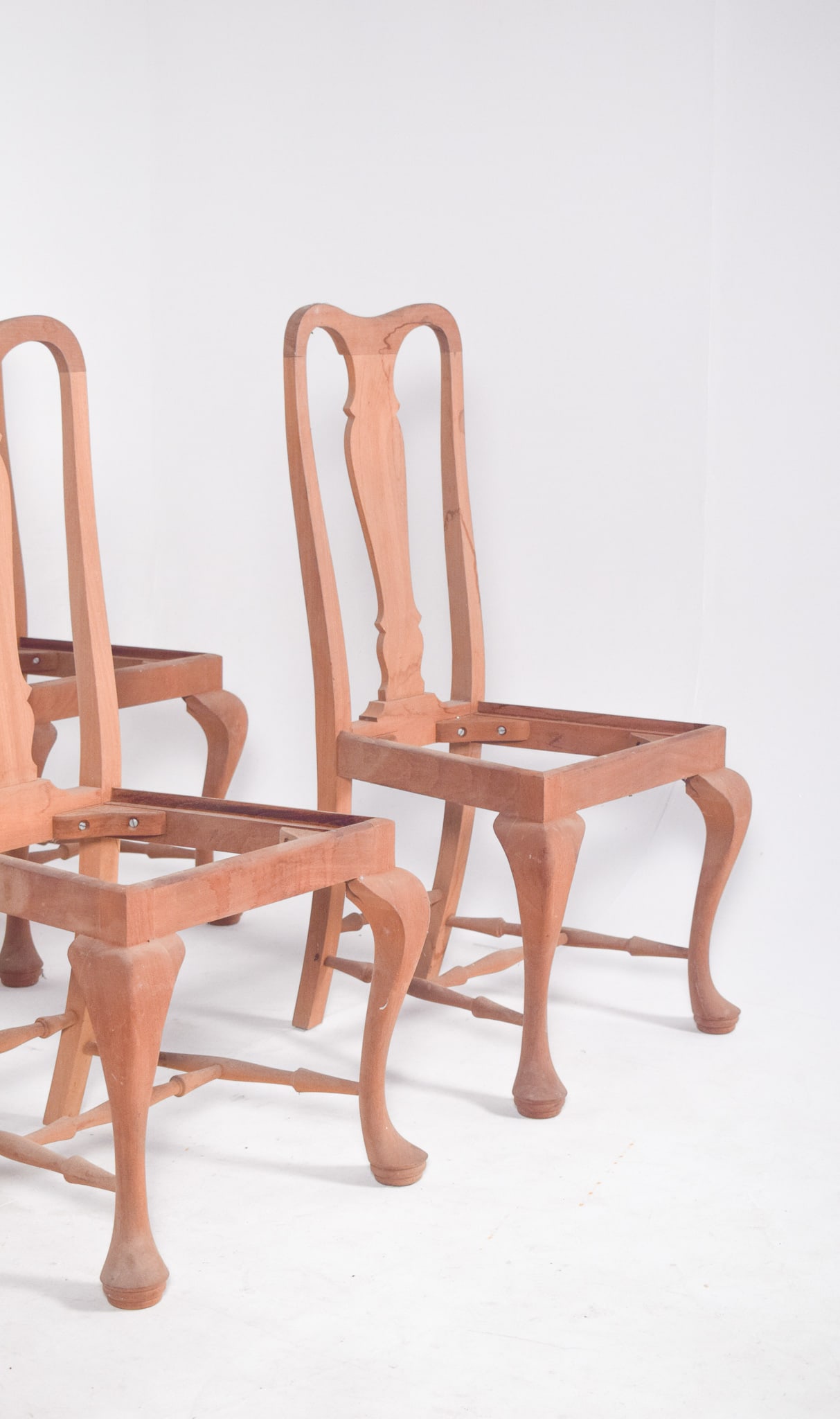 Portuguese Queen Anne Dining Chairs, 1940s, Set of 6 - 3