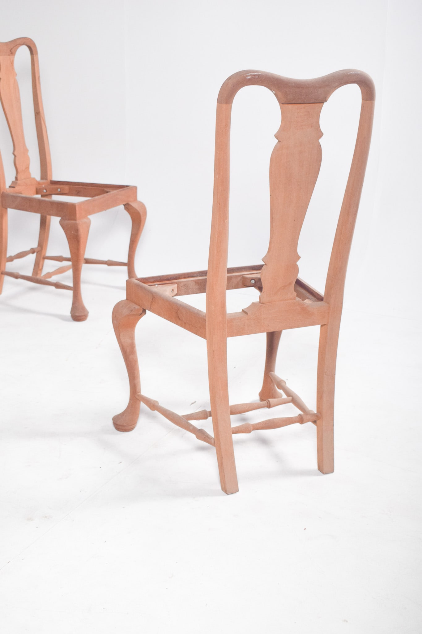 Portuguese Queen Anne Dining Chairs, 1940s, Set of 6 - 8