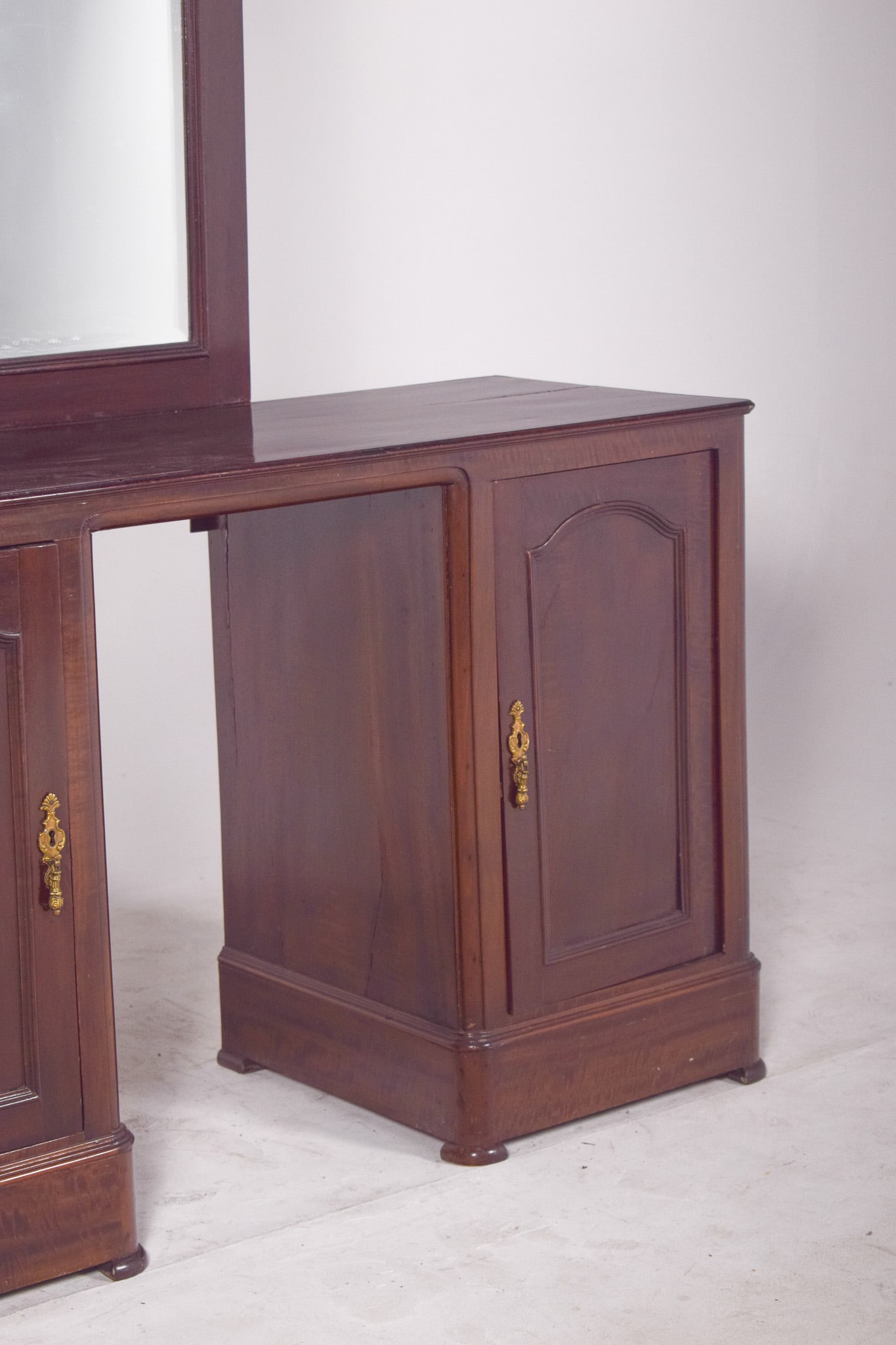 Vintage Portuguese Dressing Table with Mirror, 1920s - 11