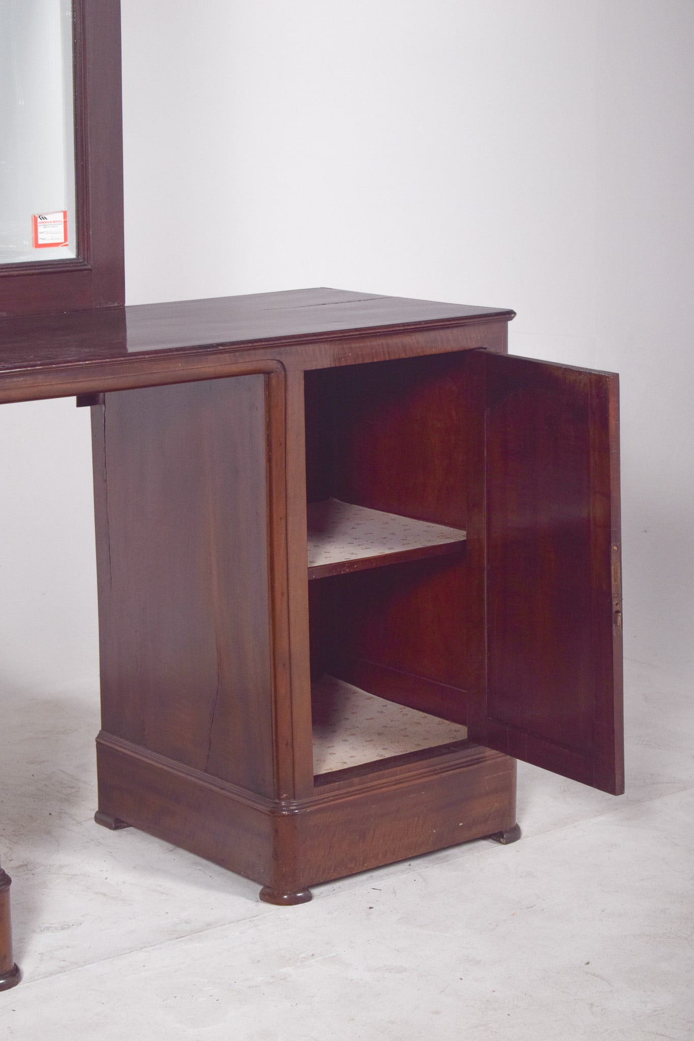 Vintage Portuguese Dressing Table with Mirror, 1920s - 5