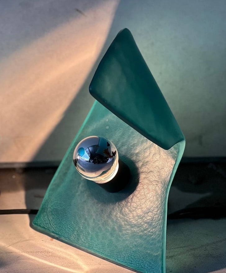 Table Lamp in Murano Glass from De Majo, 1980s - 5