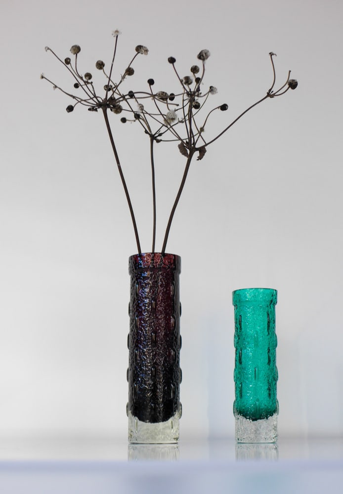 Glass Vases by Aladin for Riihimäen Lasi, Set of 2 - 10