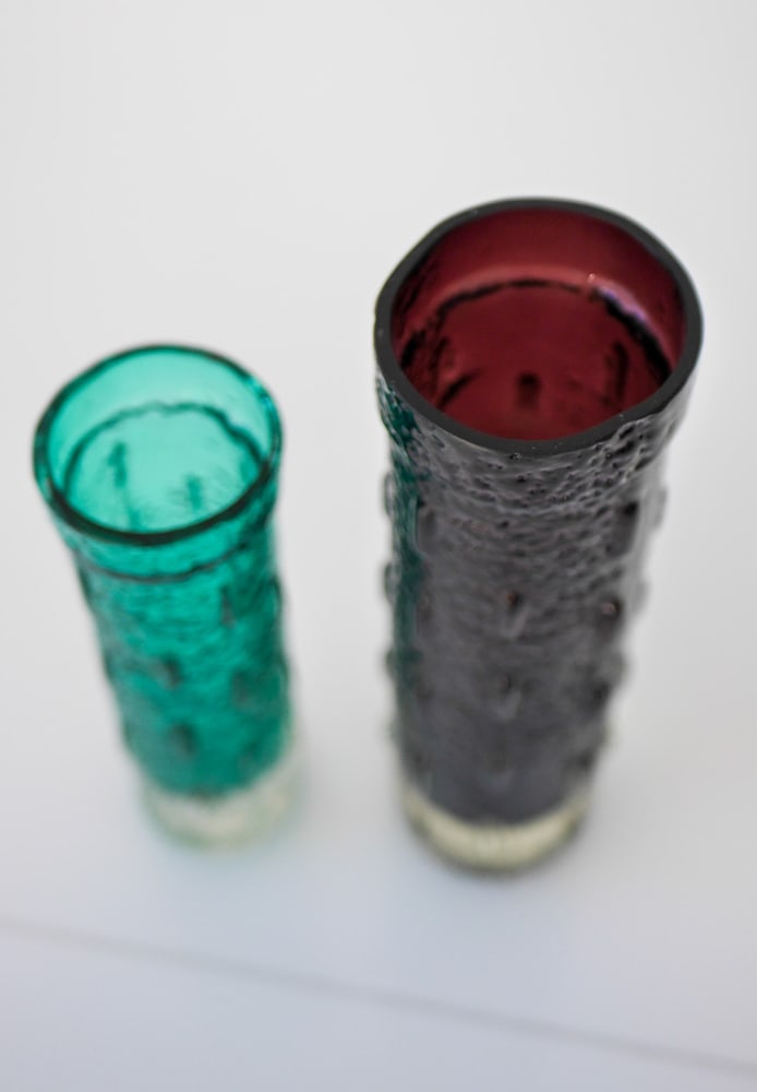 Glass Vases by Aladin for Riihimäen Lasi, Set of 2 - 11