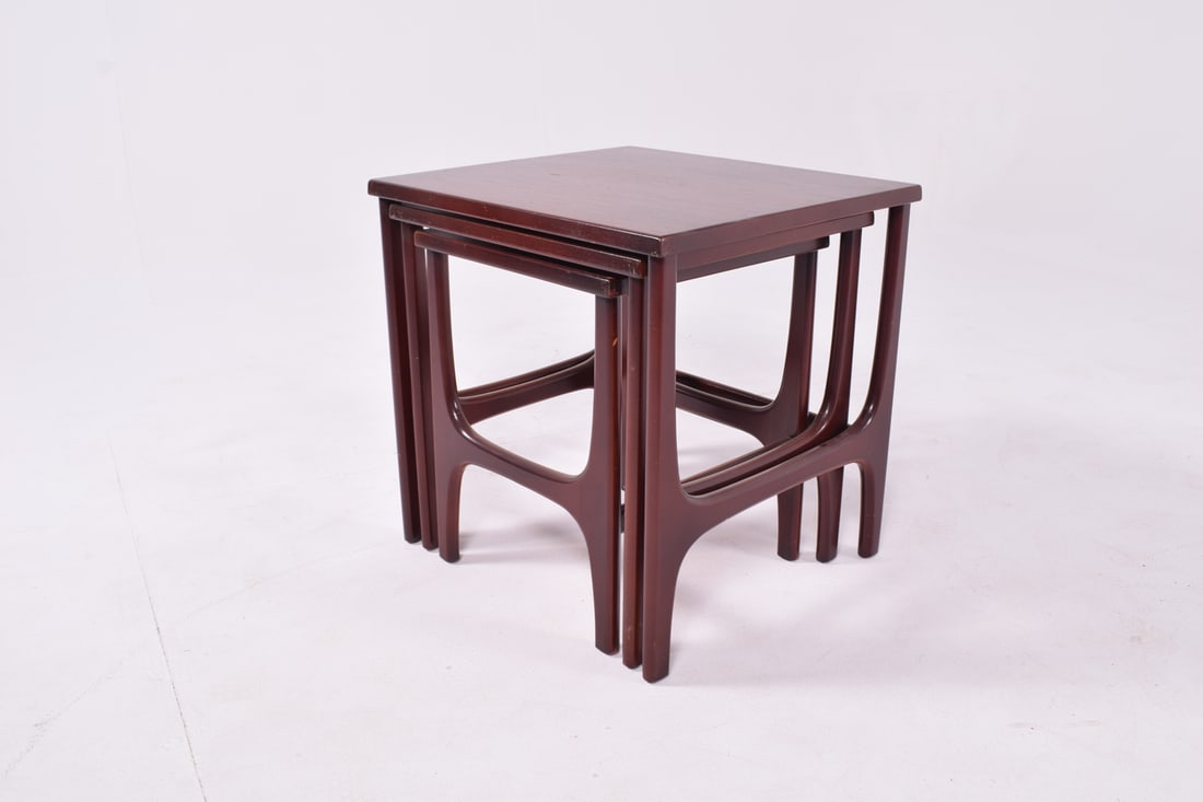 Mid-Century Danish Teak Nesting Tables, 1960s, Set of 3 - 2