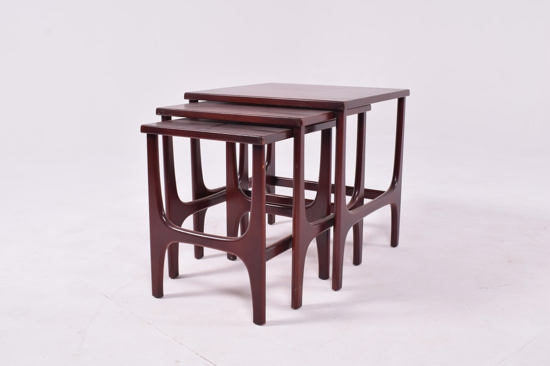 Mid-Century Danish Teak Nesting Tables, 1960s, Set of 3 - 3