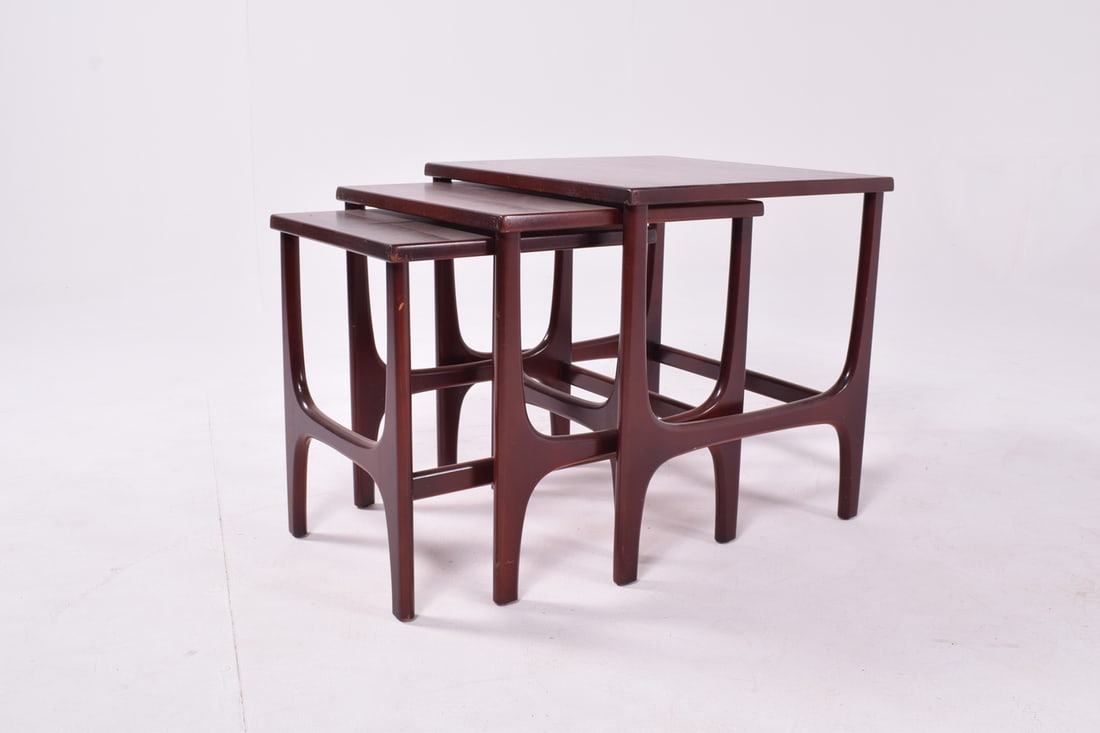 Mid-Century Danish Teak Nesting Tables, 1960s, Set of 3 - 4