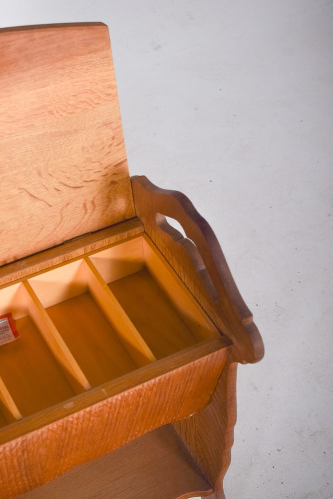 Mid-Century Oak Seamstress, 1950s - 2