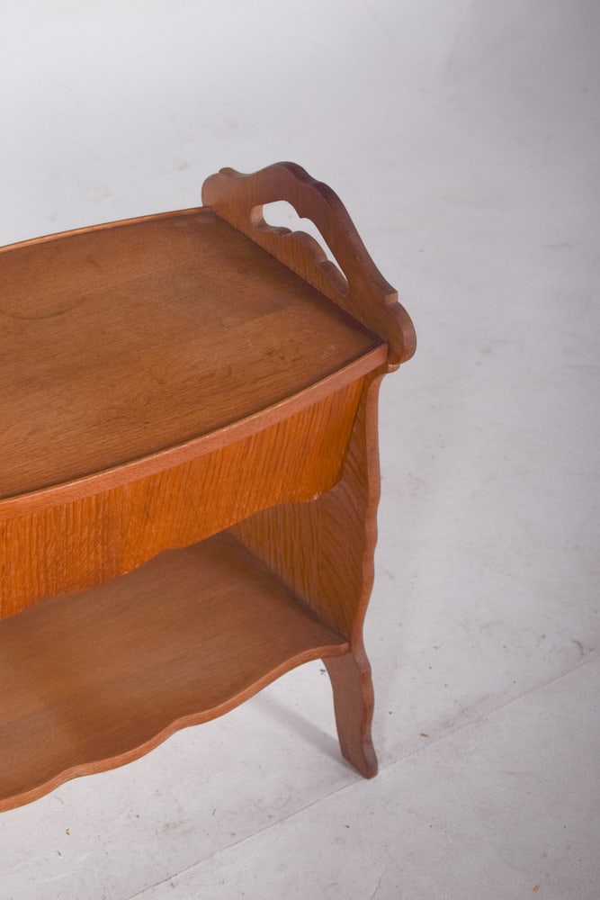 Mid-Century Oak Seamstress, 1950s - 4