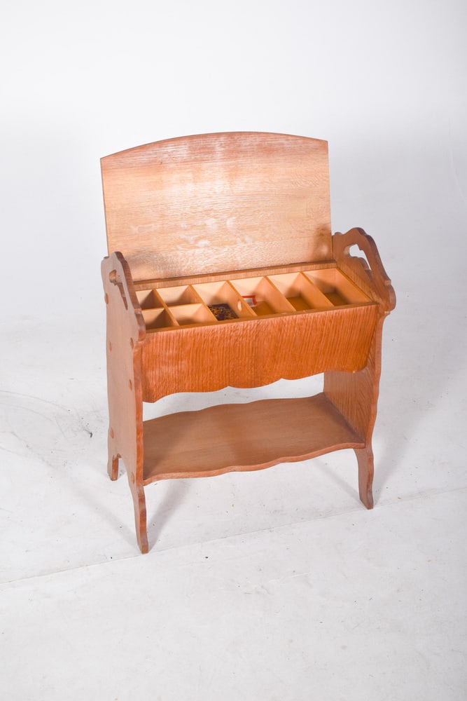 Mid-Century Oak Seamstress, 1950s - 5