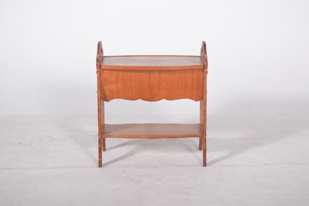 Mid-Century Oak Seamstress, 1950s - 9