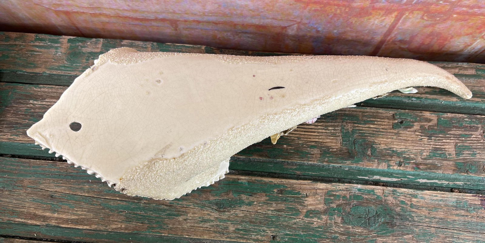 Flower and Bird Slip Wall Vase, 1890s - 9