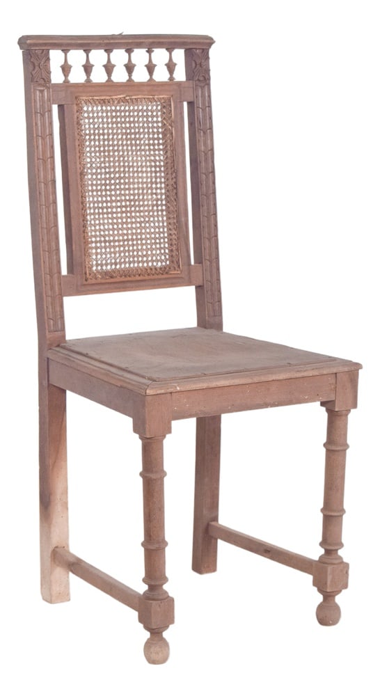 Dining Chair with Cane Backrest, 1890 (1 of 9)