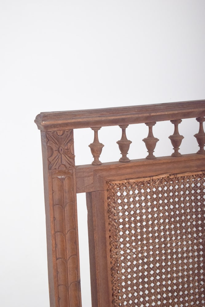 Dining Chair with Cane Backrest, 1890 - 2