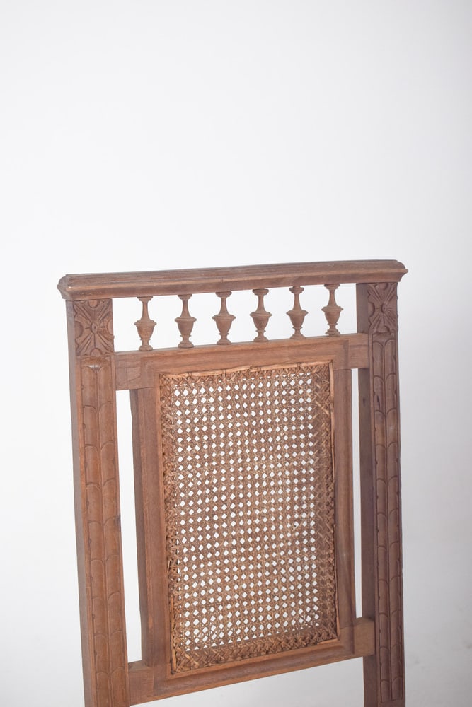 Dining Chair with Cane Backrest, 1890 - 3